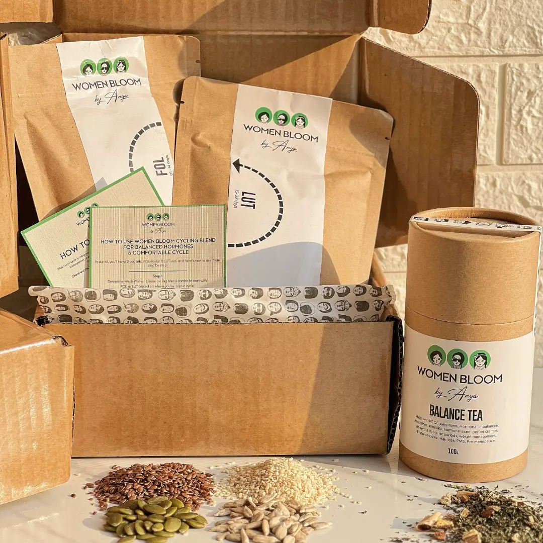 PCOS Wellness Bundle - Balance tea + Seed Cycling Blend Kit